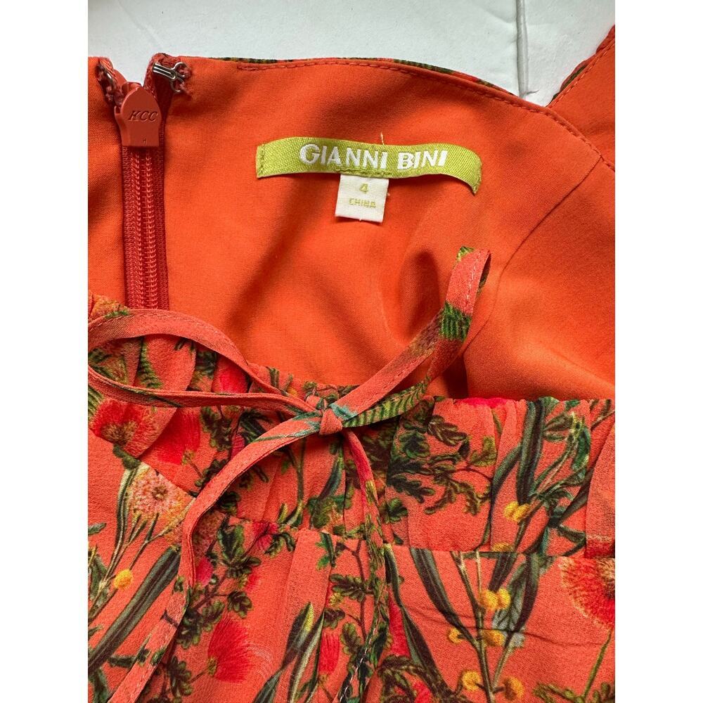 Gianni Bini Jane Orange
Floral Sleeveless A-line
Dress - Size 4 - Picture 4 of 10